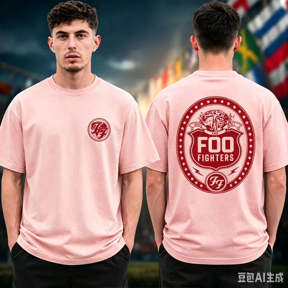 Foo Fighters Take Cover Tour 2026 Graphic Print T-shirt Summer Pure Cotton Crew Neck Y2k Fashion Casual Short Sleeve Tees Unisex