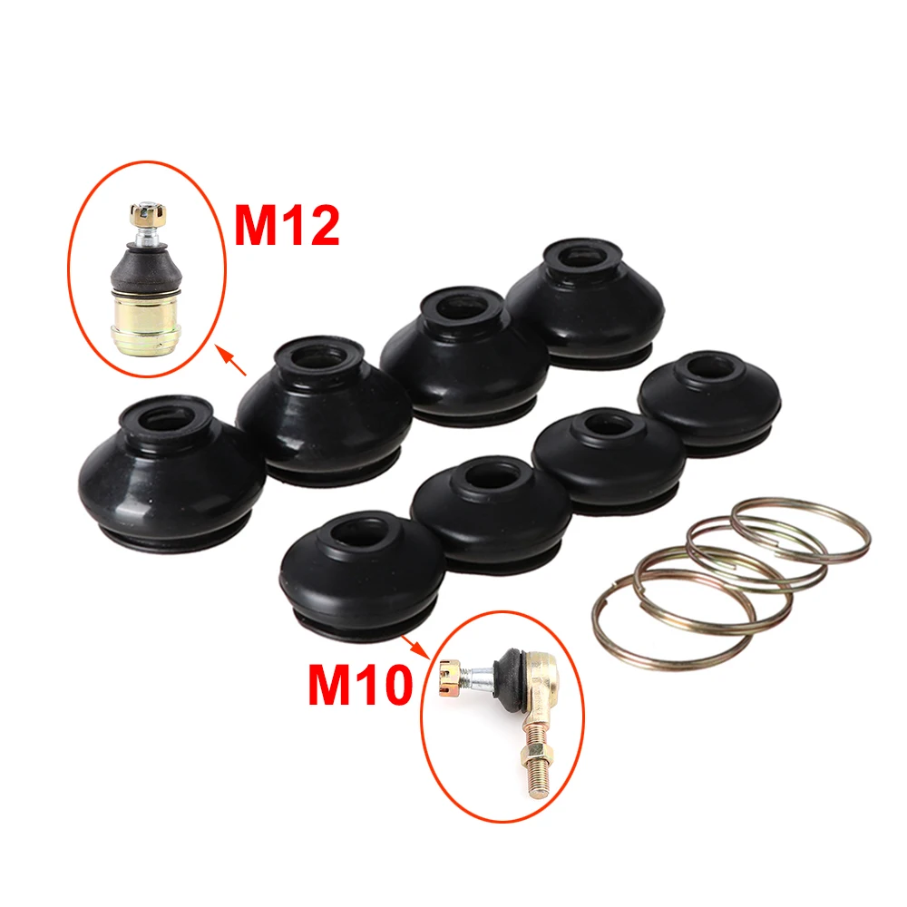 4 Pcs Universal Suspension Steering Tie Rod Ends Ball Joint Dust Protection Rubber Cover For Chinese ATV Go Kart Quad Bike Parts