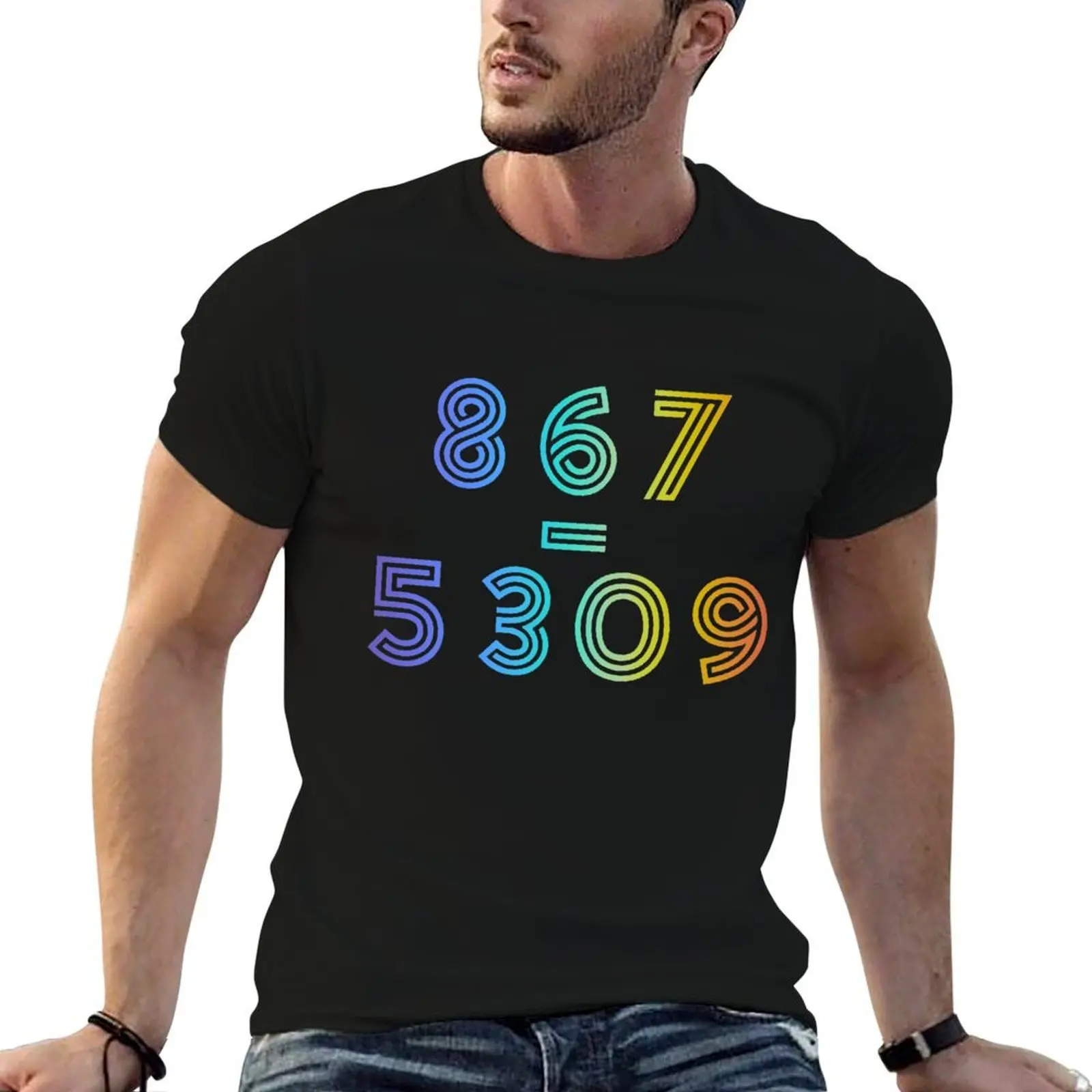 

8675309 T-Shirt mens graphic t shirts man t shirts high quality luxury brand t shirts for man graphic funny T-Shirt