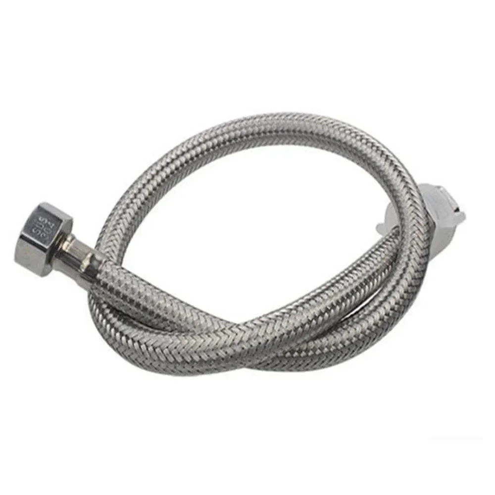 Decoration-Stainless Steel Braided Pipe Explosion-proof Toilet Faucet Water Heater High Pressure Hose Cold And Hot Water Inlet H