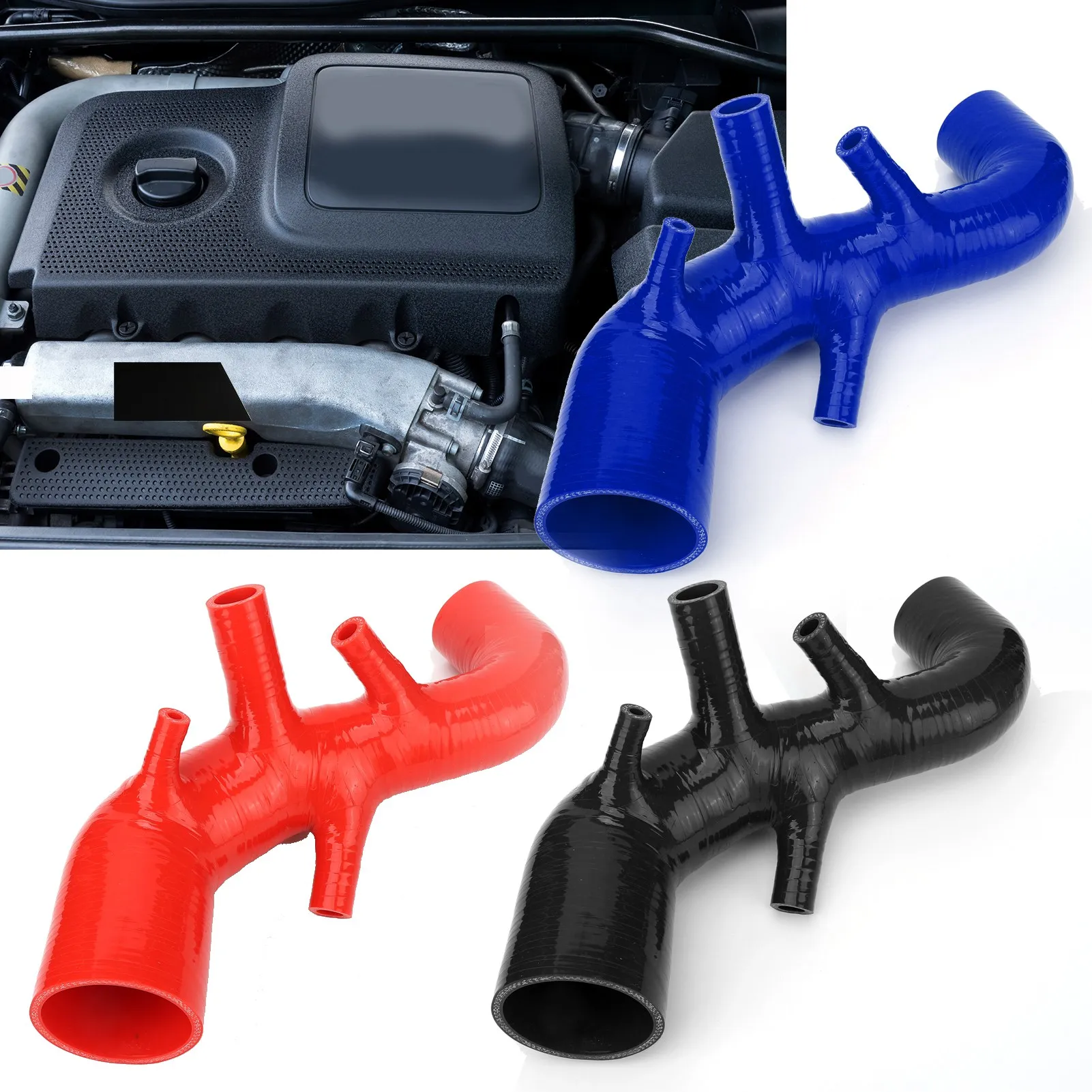 أنبوب خرطوم السحب من السيليكون بديل لتدفق الهواء لمحرك سيات ليون كوبرا R 1.8T AMK BAM #6