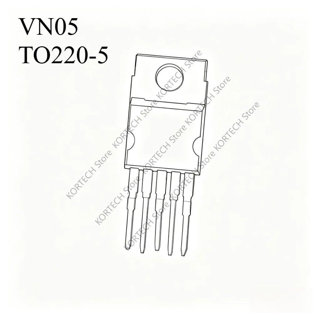 10pcs/Lot Original VN05N VN05 to220-5 Transistor