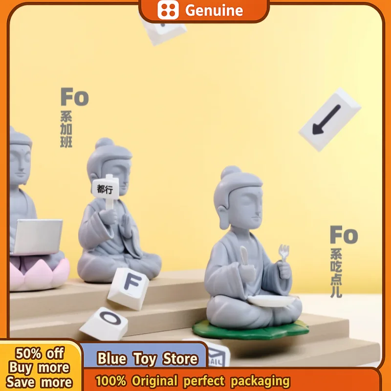 Original Amitofo Fo U Serie Blind Box Anime Figur Echte Modell Erraten Tasche Kawaii Puppen Geburtstag Geschenk Für Mädchen Spielzeug Sammlung