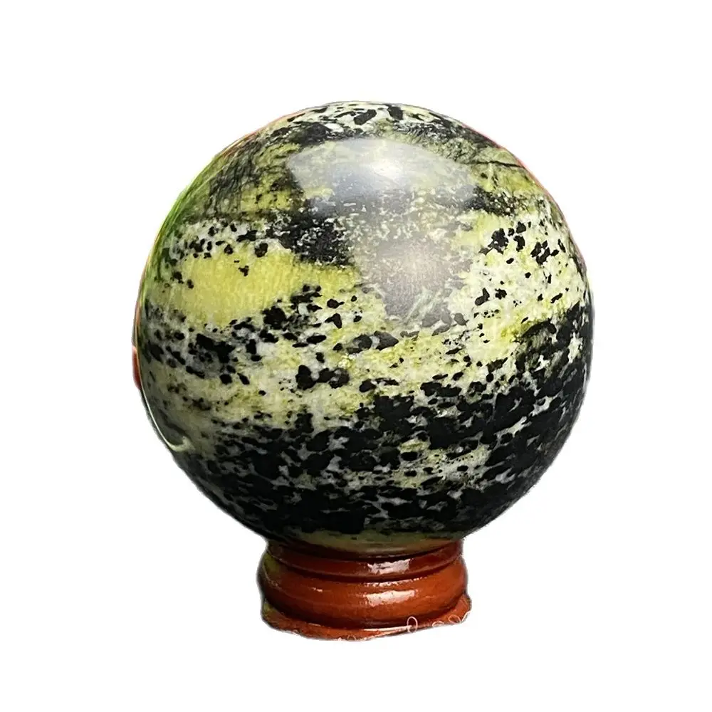 Natural Tibetan Jade Medicine King Stone Crystal Energy Ball Magnetic Health Massage Gemstone British Specimen Home Decoration