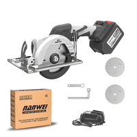 NANWEI 20 V Professional Level electric hand held portable wood cutting circular saw machine with plastic box