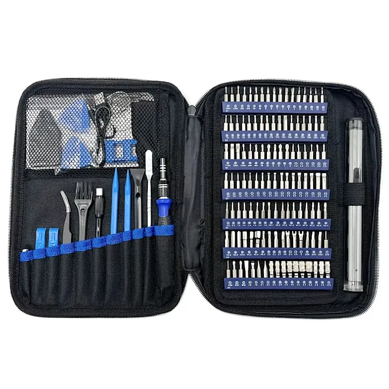 152 in 1 rechargeable electric screwdriver set N0.35 torque mobile phone computer cloth bag repair tool