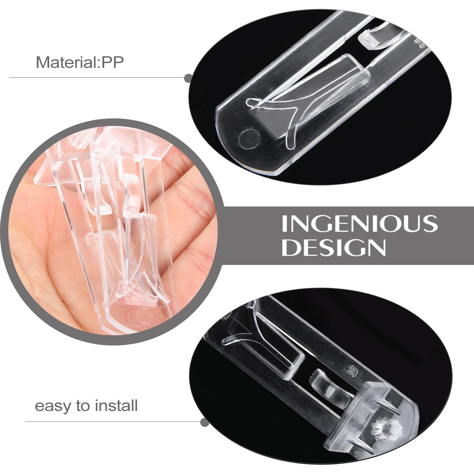 

20pcs Shelf Support Clips Heavy Duty Plastic Cabinet Brackets For Wood Plastic Shelves Adjustable Shelving Peg