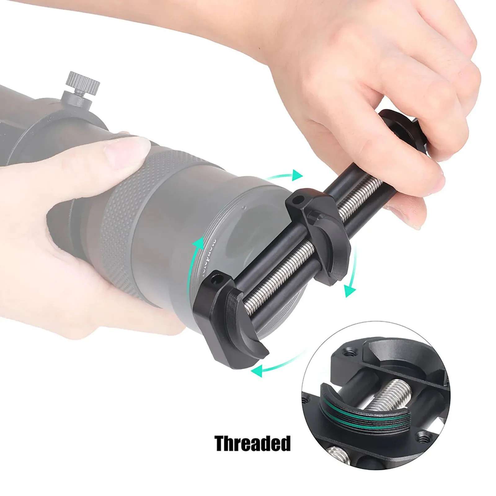

1PC Universal 12-90mm Lens Repair Spanner Wrench Bracket, Adjustable Camera Lens Tool for DSLR Telescope Microscope