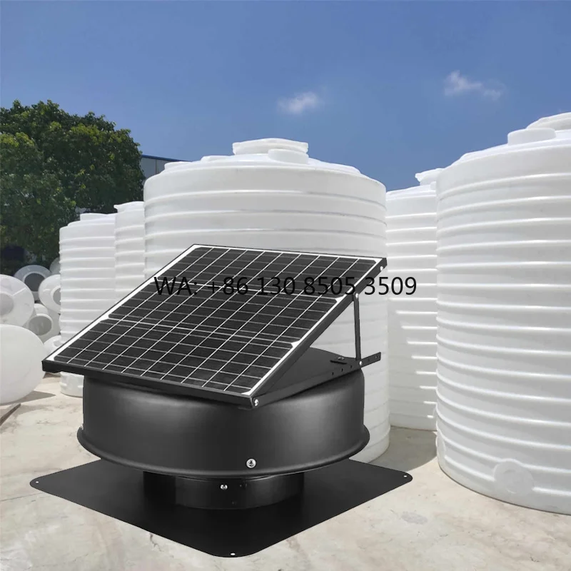 

12inch Solar Axial Flow Ventilation Water tank Cooler Industrial Exhaust Fan Extractor Waterproof IP65 for Water Tank Cooling