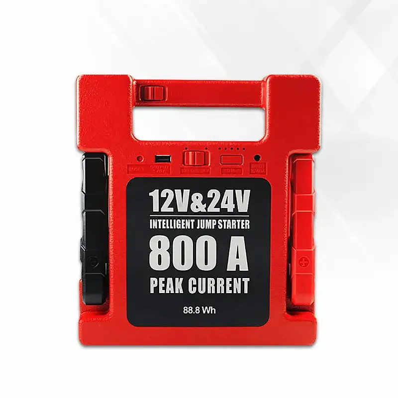 12V/24V Battery Charger Maintenance Free Heavy Duty Portable Big Capacity Emergency Battery Booster Jump Starter for Truck