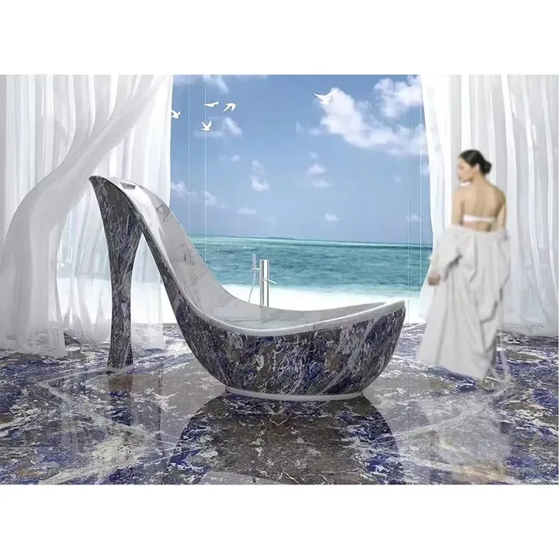 Luxury Natural Bolivian Blue Granite Slab for Backdrop Wall and Floor Design High Quality Stone Tile Home Decoration