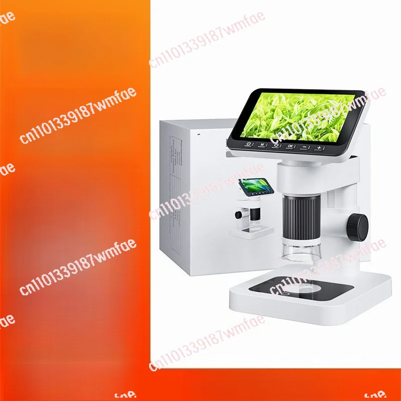 Kids Digital Microscope, HD Screen High Magnification Magnifier, Portable Student Science Microscope