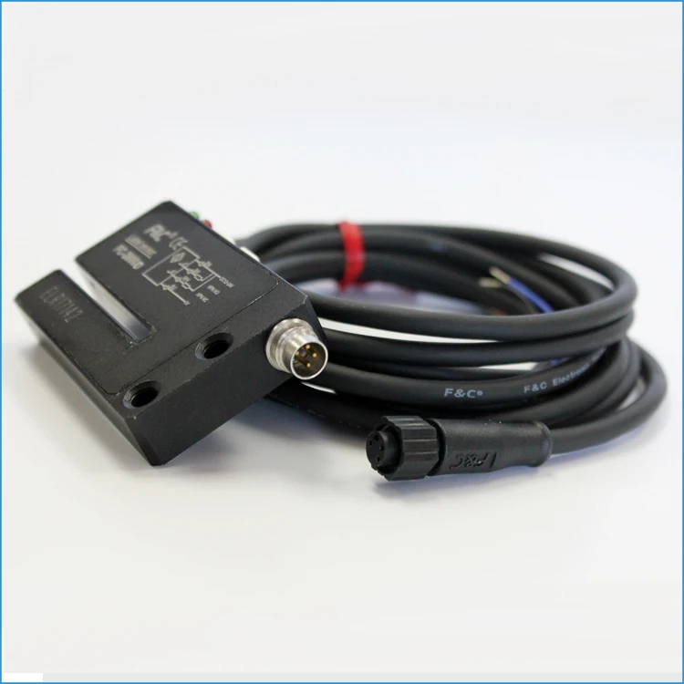 FC-2000 Series 2mm /5mm Forked Photoelectric Sensors, Can Be M8/M12 Connector, Groove Photocell Label Sensor