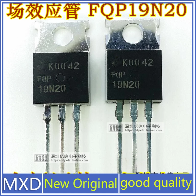 5Pcs/Lot New Original FQP19N20 FQP19N20C 19A/200 Imported Field Effect Tube In Stock Good Quality