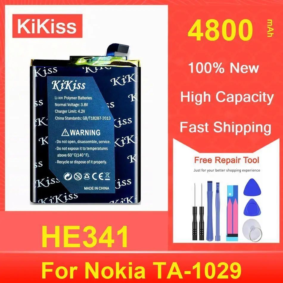

Kikiss Battery 4800Mah HE341 For Nokia TA-1029