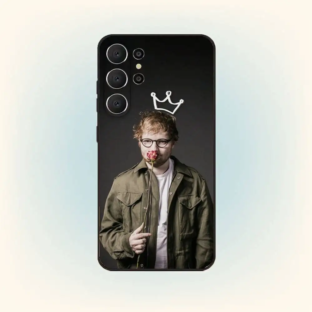Ed s-sheeran gigs capa de telefone para samsung s25,24,23,22,30,21,10,9,ultra,plus,lite,fe capa preta macia