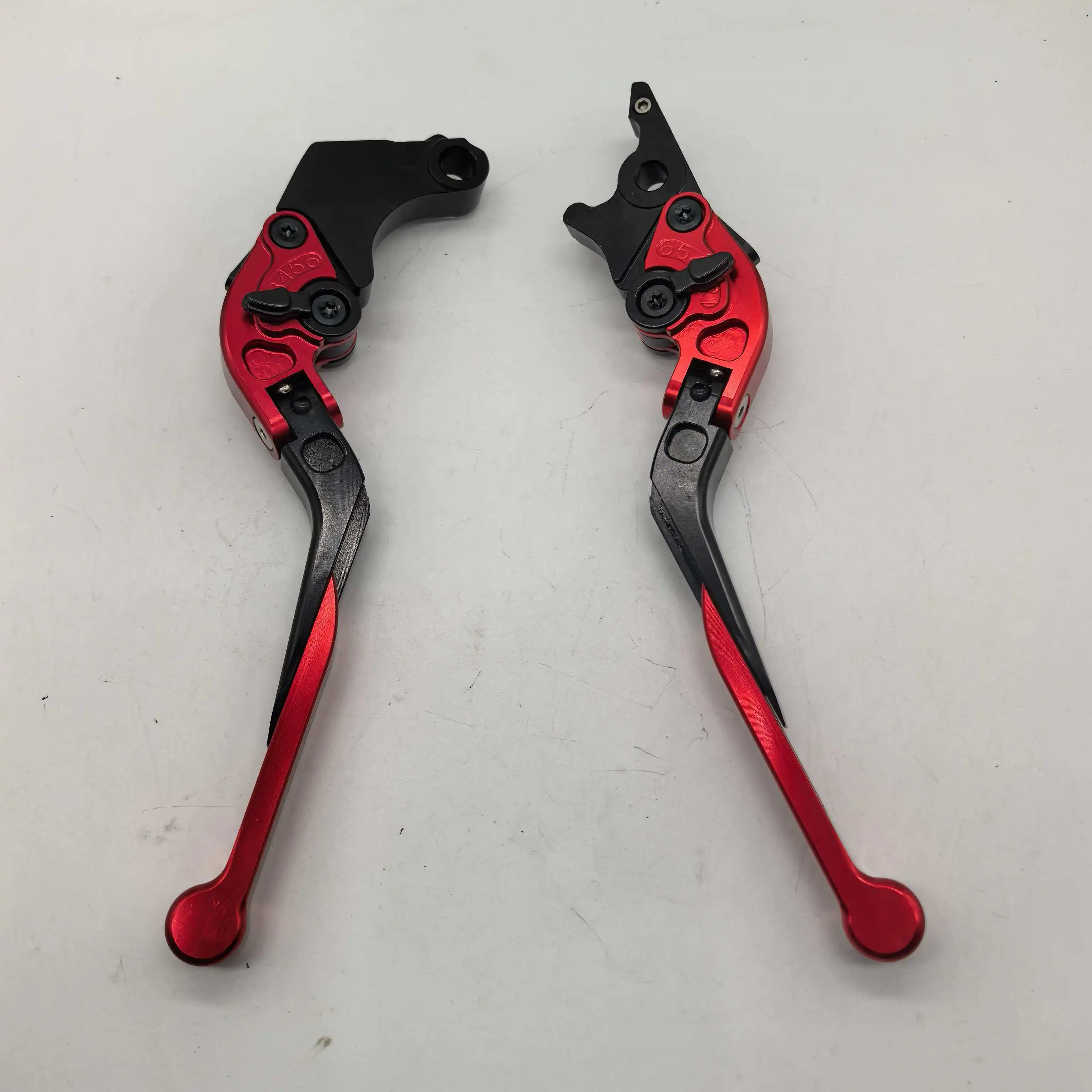 

Универсальный алюминиевый тормозной рычаг для мотоцикла с ЧПУ, двусторонний, 6-ступенчатая регулировка, складной и выдвижной, с регулируемой ручкой