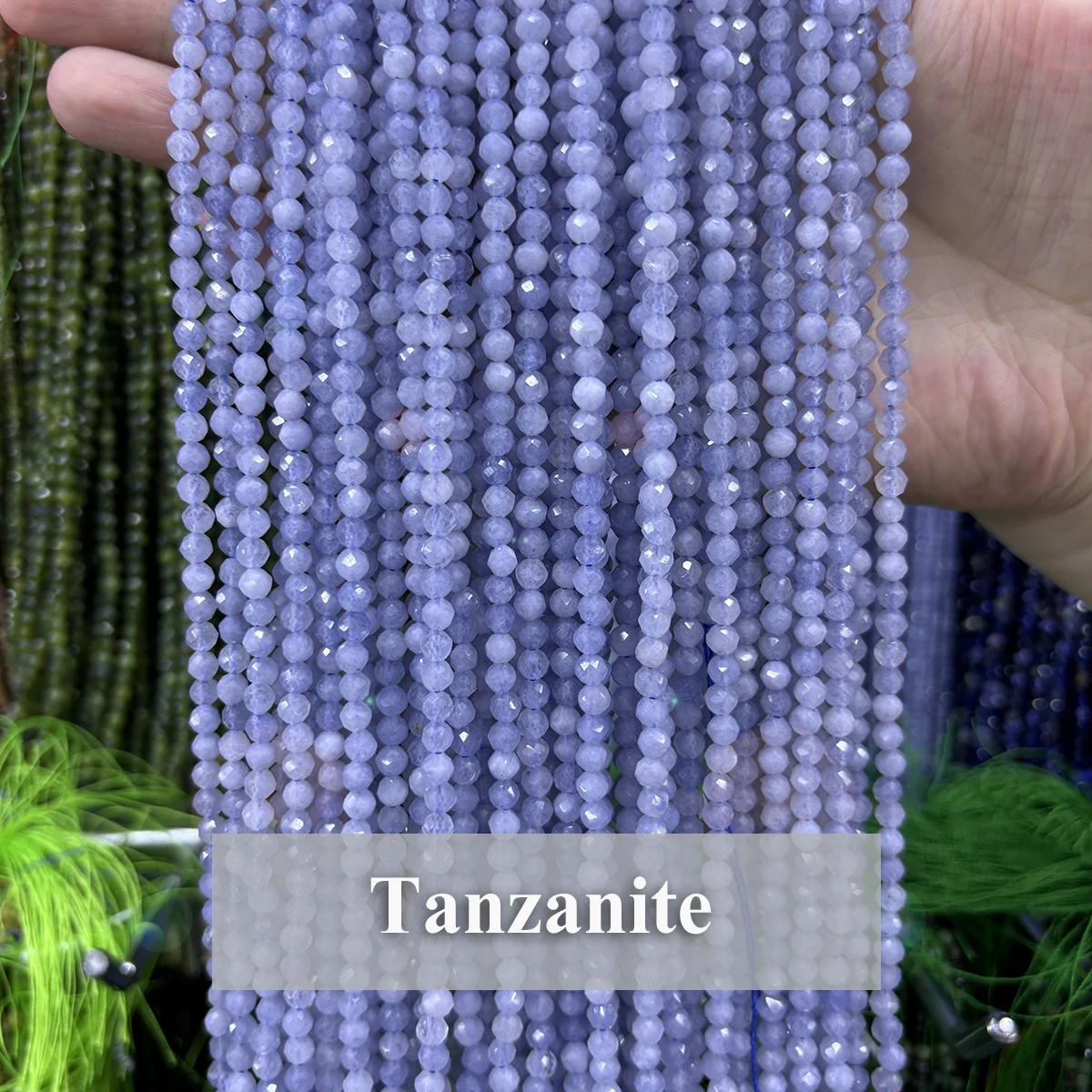 Faceted Natural Tanzanite Beads 2 3 4mm Charm Gemstone Loose Spacer Beads For DIY Making Bracelet Necklace Jewelrys Accessories