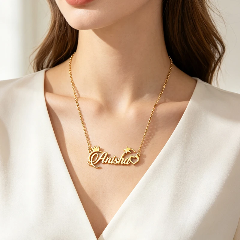 Personalized Gothic Name Choker Necklace, Custom Gift