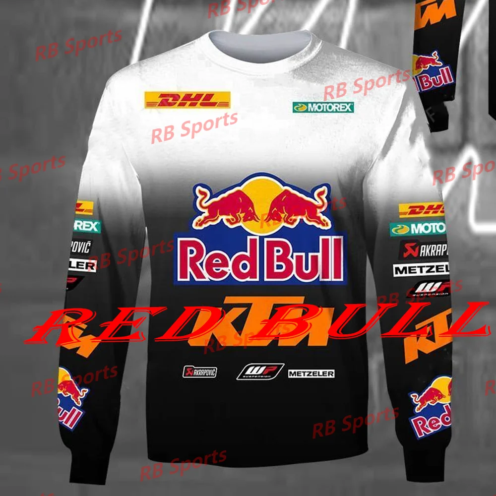 Black & White RB Hoodie Long Sleeve LC4 Austrian Off-Road Motorcycle Tee MotoGP MXGP Racing Team F1 Adults K-ktm 3D ALL OVER