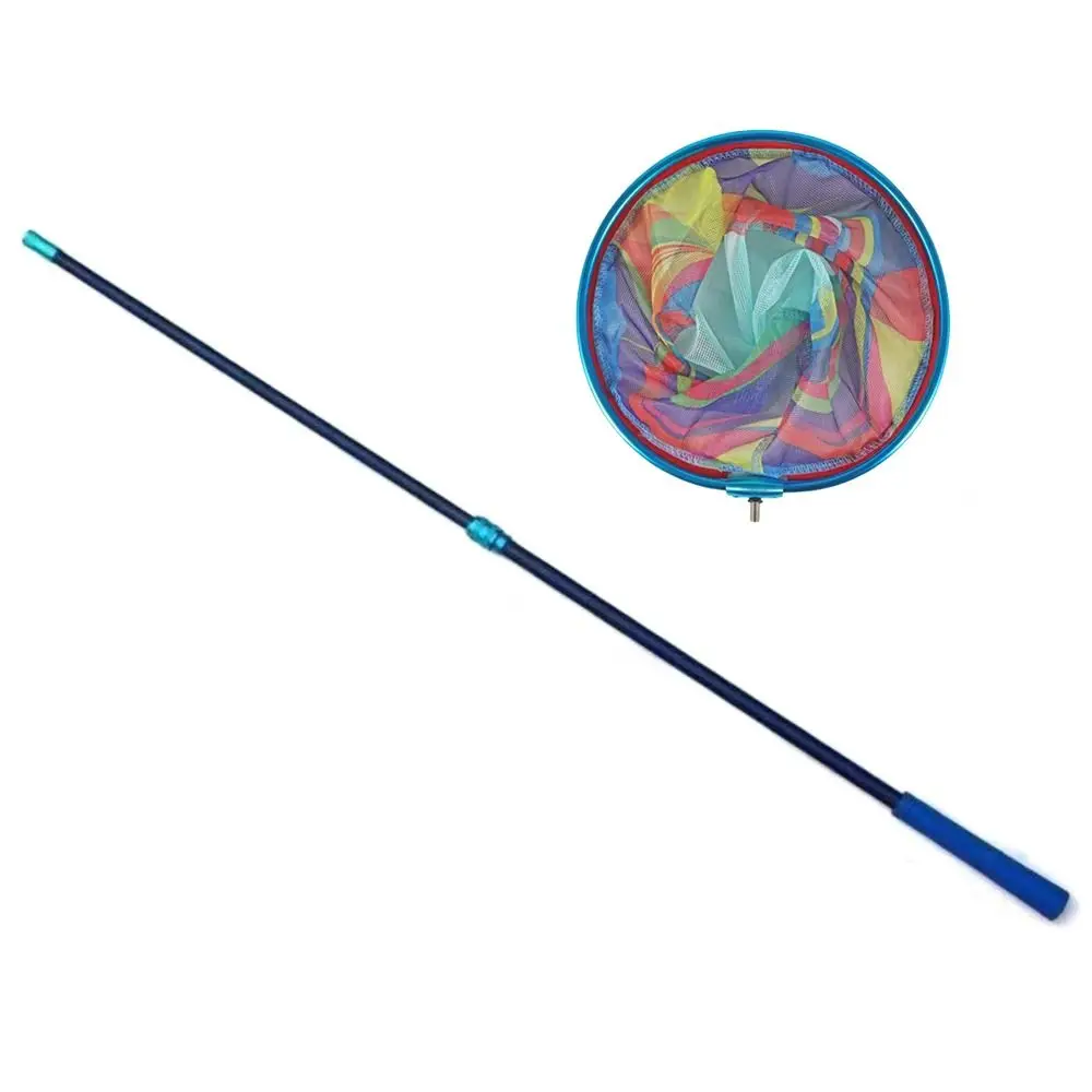 Aluminium Alloy Pocket Fish Dip Net Corrosion-resistant Portable Dip Net Poles Folding Fishing Toy 8mm Universal Interface