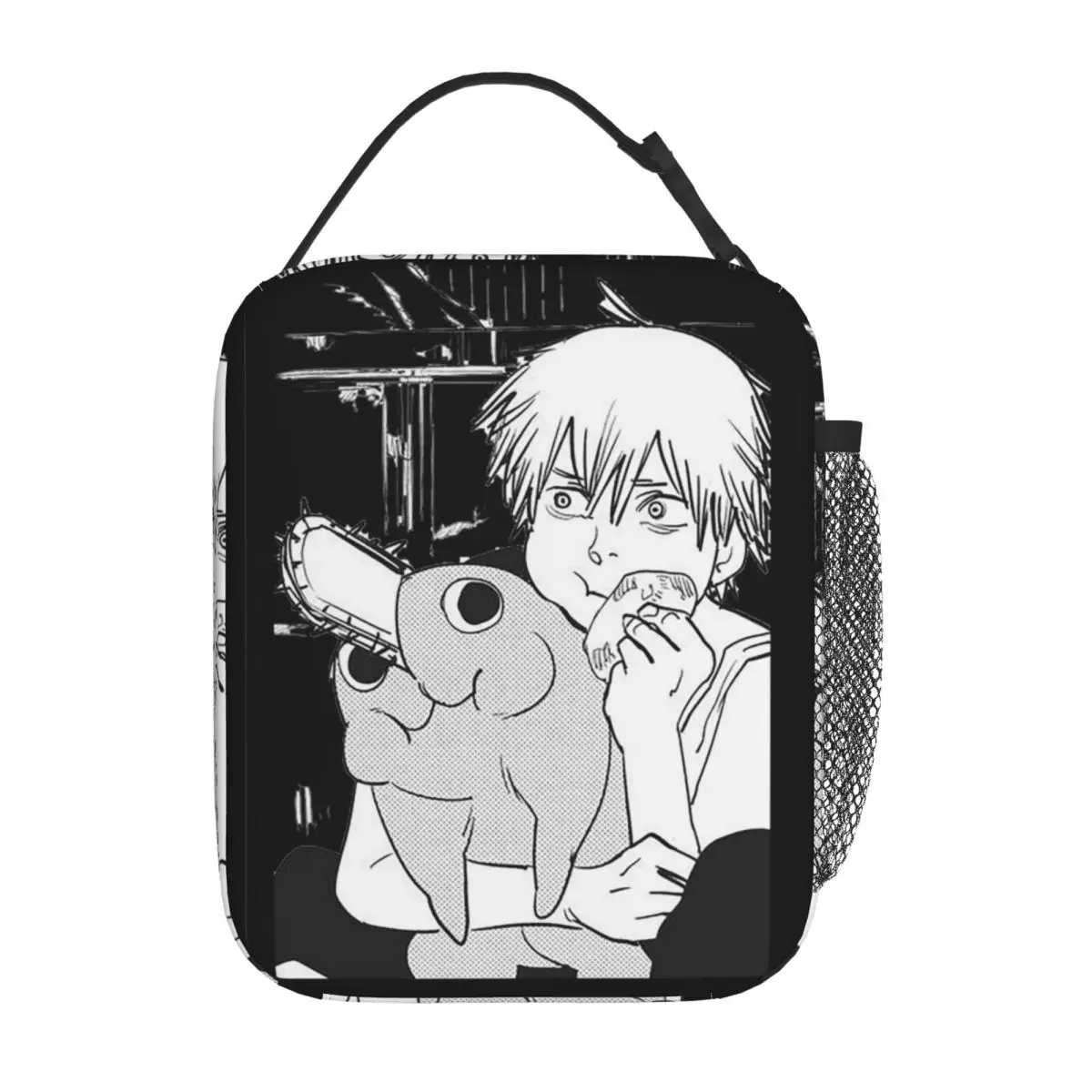 saco-termico-isolado-dos-sacos-de-almoco-do-homem-da-motosserra-reutilizavel-recipiente-de-refeicao-aki-hayakawa-pochita-grande-sacola-lancheira-bolsas-de-comida