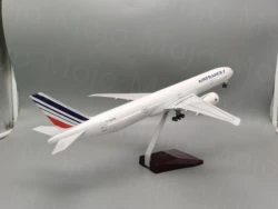 47CM Air France 777 Model Plane 1/157 Scale B777 Aircraft Air France Airlines W Light and Wheel Landing for Collection