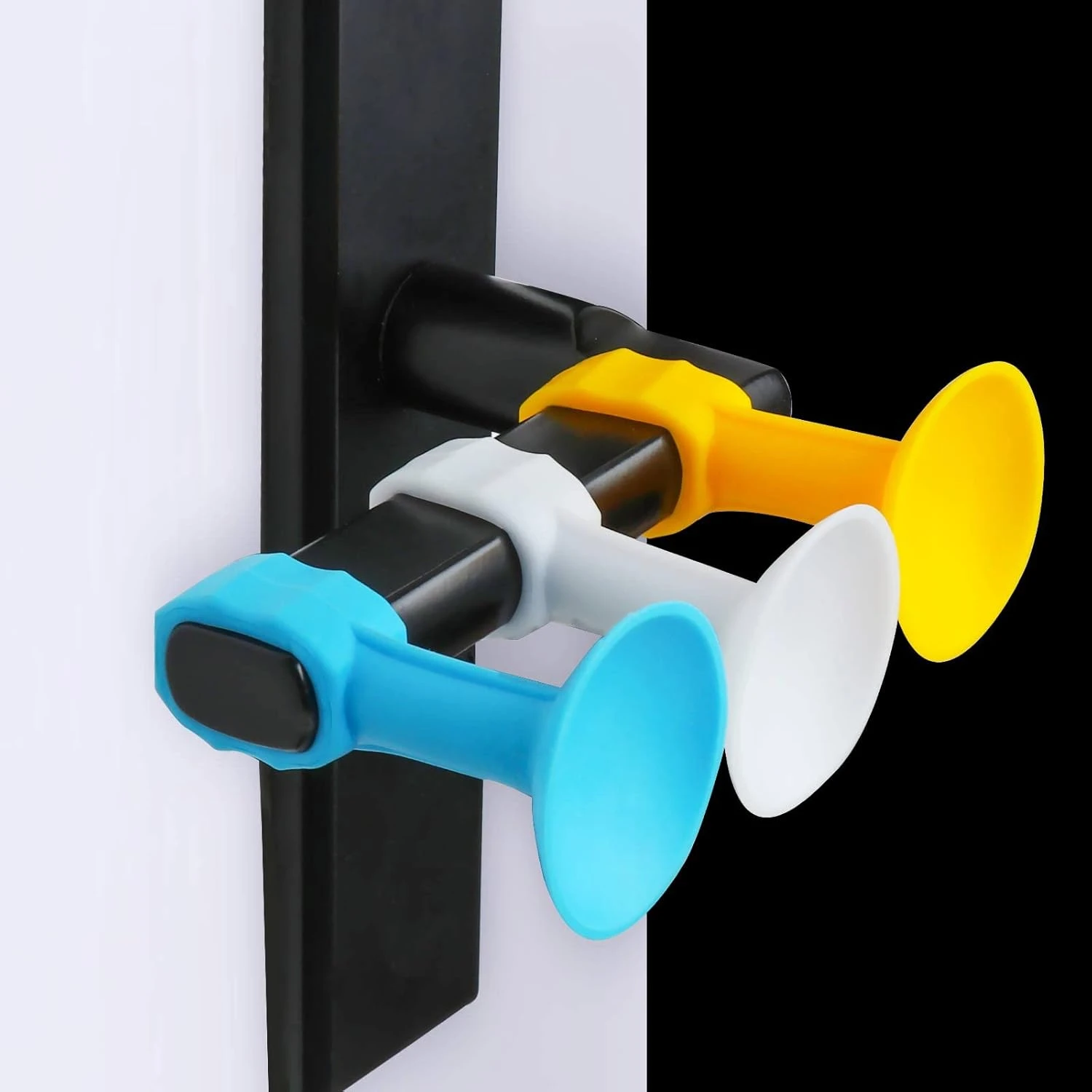 

6Pack for Wall Mounting, Door Handle Holder, Wall Shield Cushion Protector, Door Guard Bumper Silicone Noise Silencer for Slam