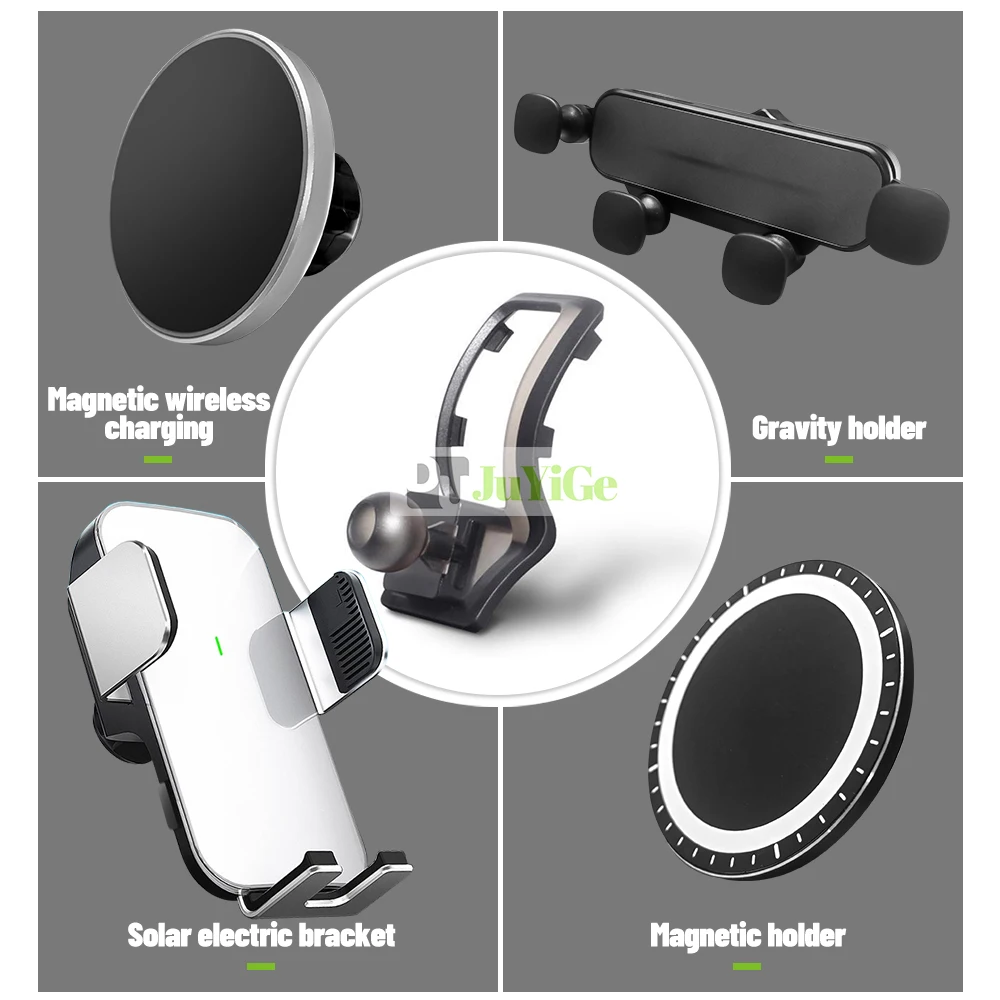 For Toyota CHR CH-R 2017-2023 2018 2019 2020 2021 Car Mobile Phone Holder Special Fixed Bracket Solar Magnetic Wireless Charging