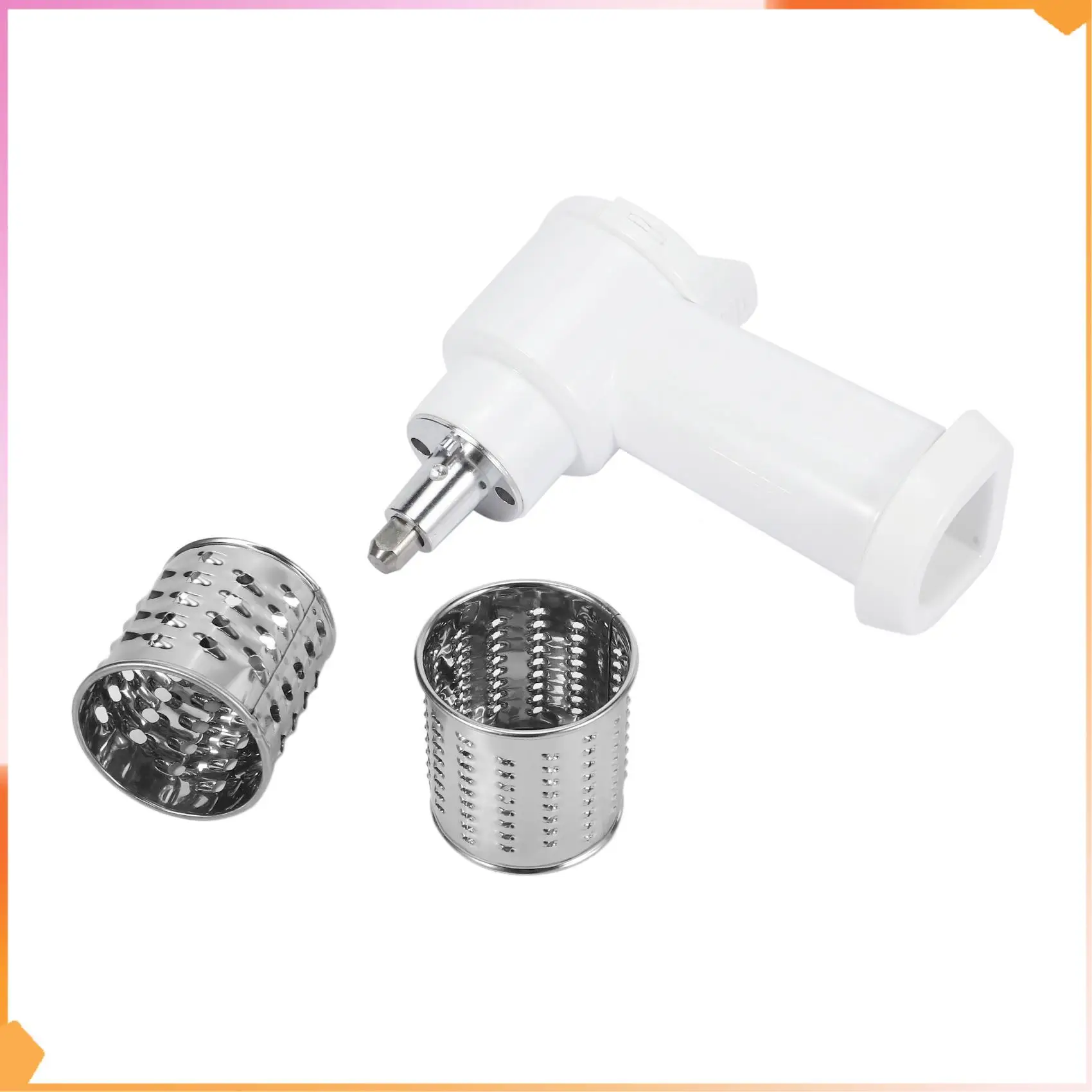 

2X Vegetable Slicer/Shredder/Cheese Grater For Kitchenaid Stand Mixer Attachment Slicing Shredding Accessories