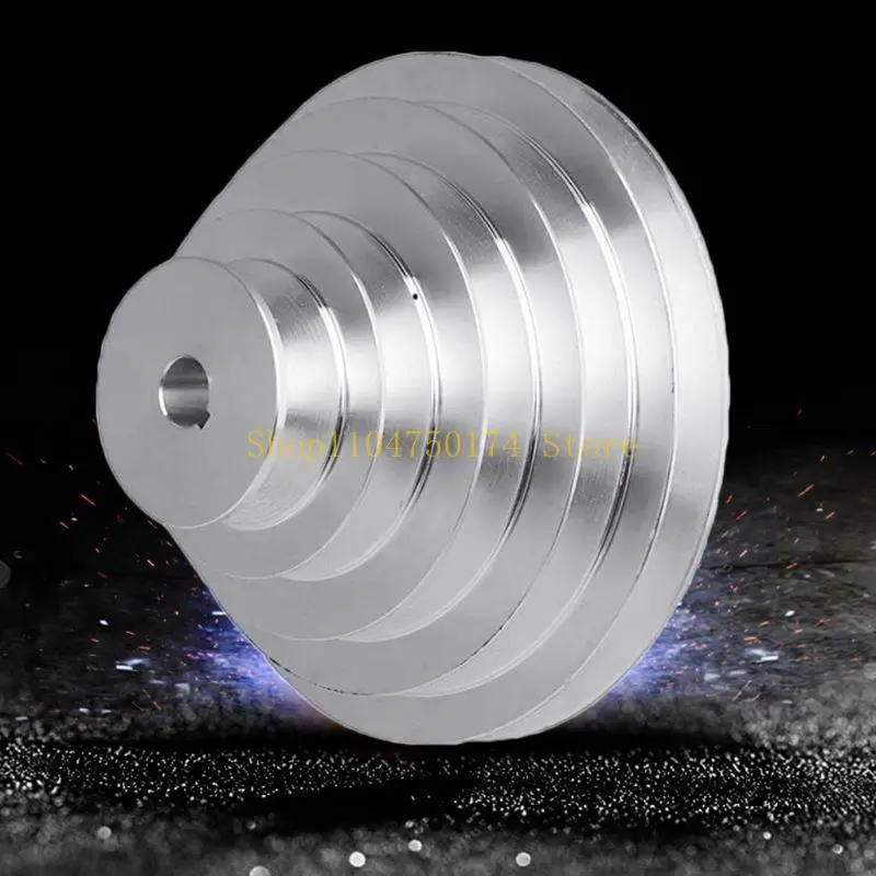 Aluminum A Type 5 Step Pagoda Pulley Wheel 150mm Outer Diameter for V-shaped Timing Belt top sale