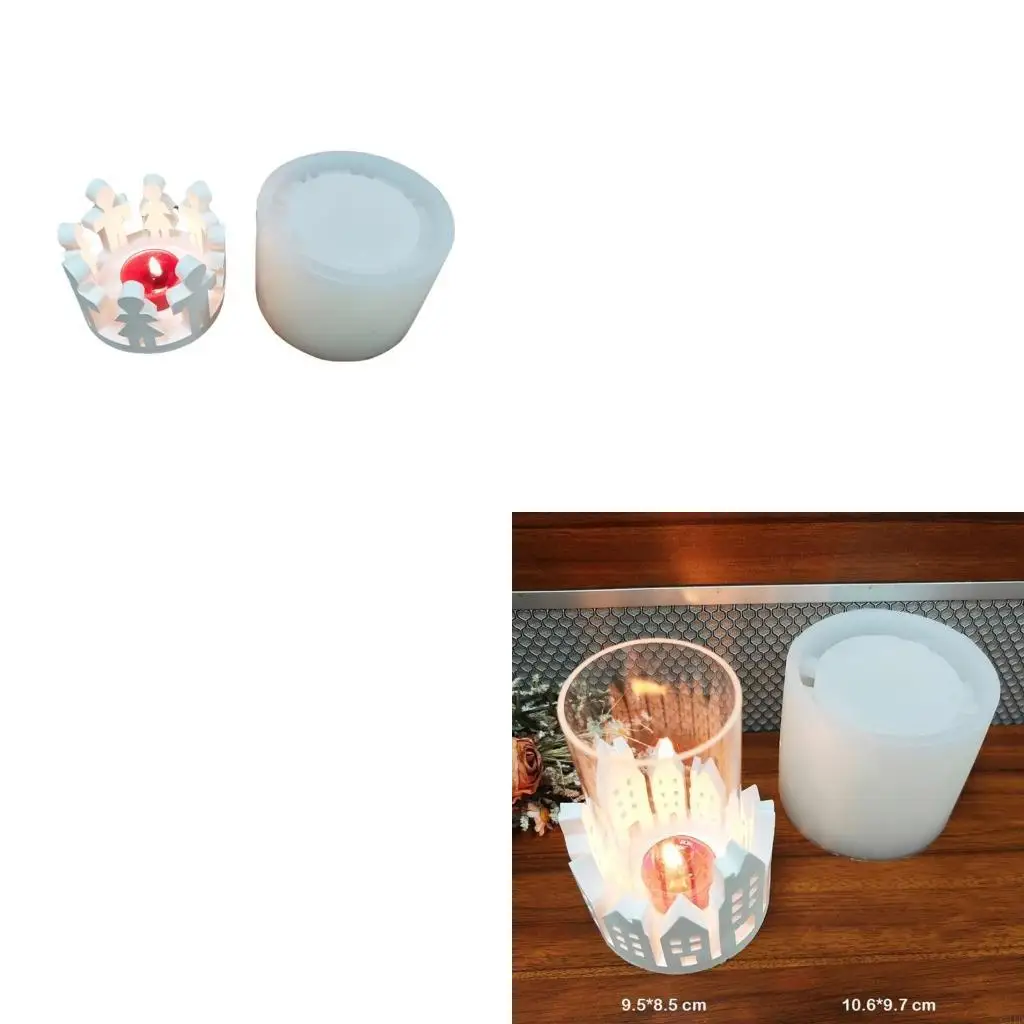 

Декоративный подсвечник для дома, прочная силиконовая форма, аксессуар, портативный аксессуар для уникального домашнего