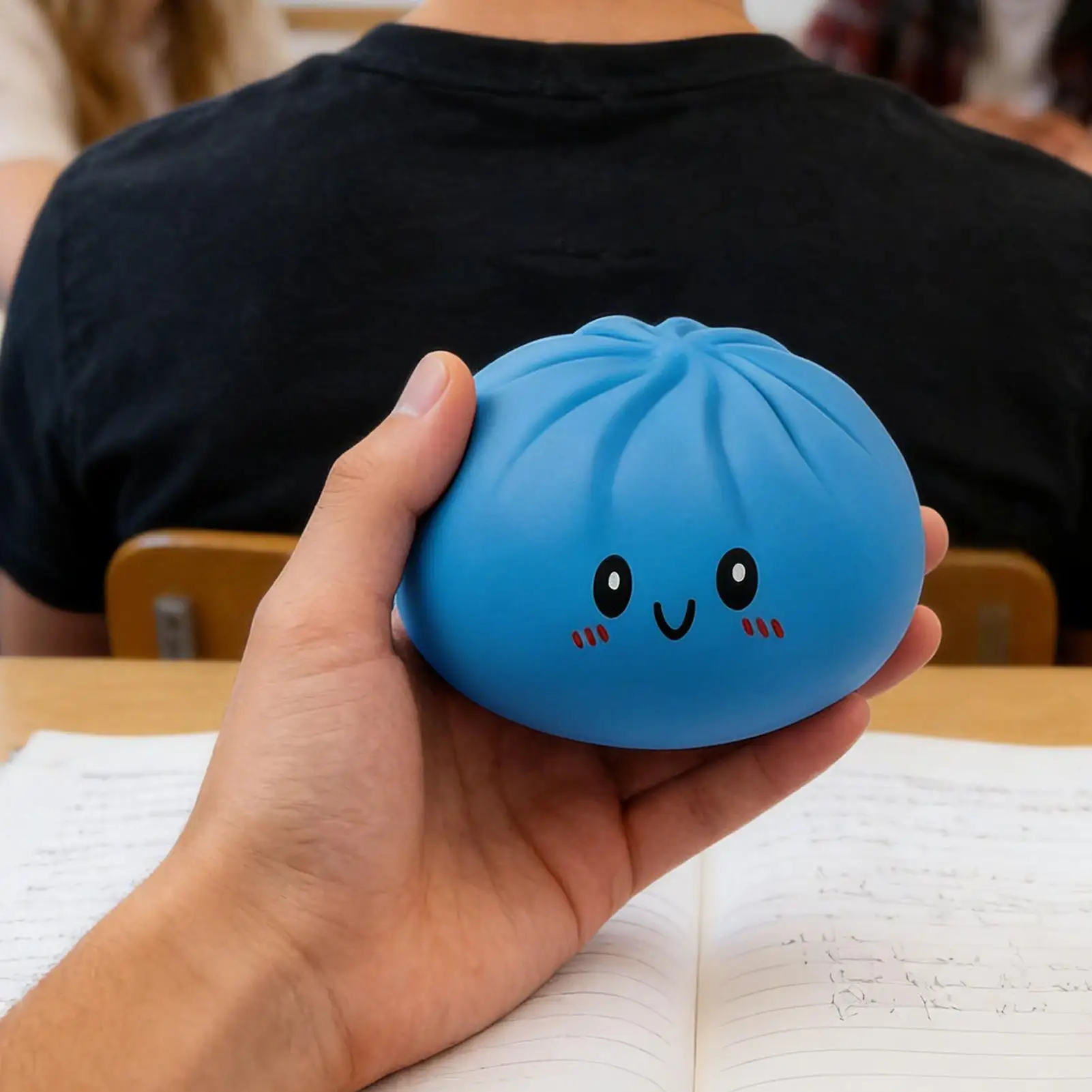 

Гигантская игрушка-антистресс в форме пельменя, очень большой блестящий мячик в форме пельменя для снятия стресса, игрушка для пальцев для снятия тревоги.