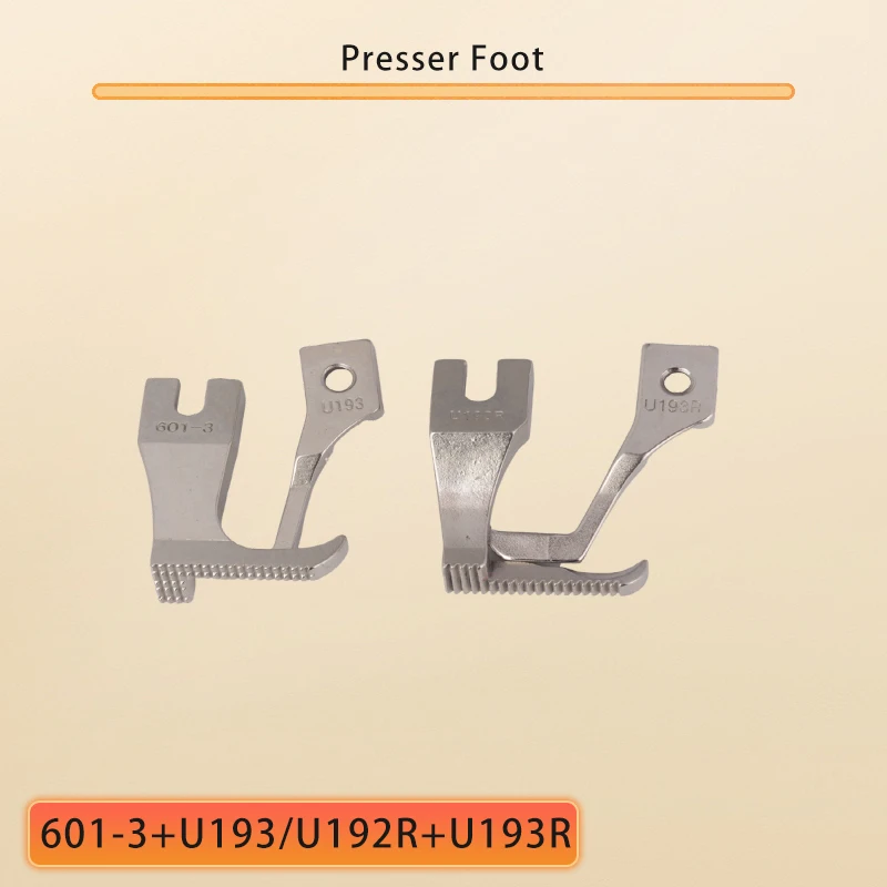 Walking Feet #601-3+U193 #U192R+U193R For Typical GC0302,0303,GC6360,Juki DU1181,Highlead GC0318,Jack JK6380,DY350-12/22,CS6102