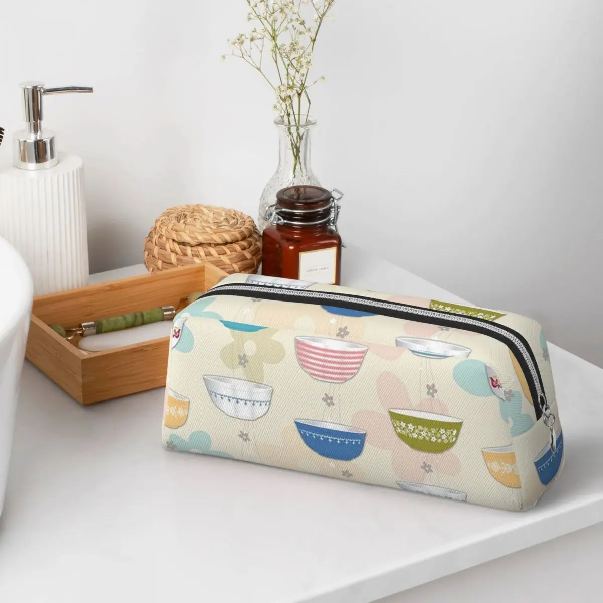 Colección de estuches para lápices Vintage Pyrex, estuche para lápices para estudiantes, caja para lápices, bolsa para lápices, bolsa de almacenamiento, suministros de papelería