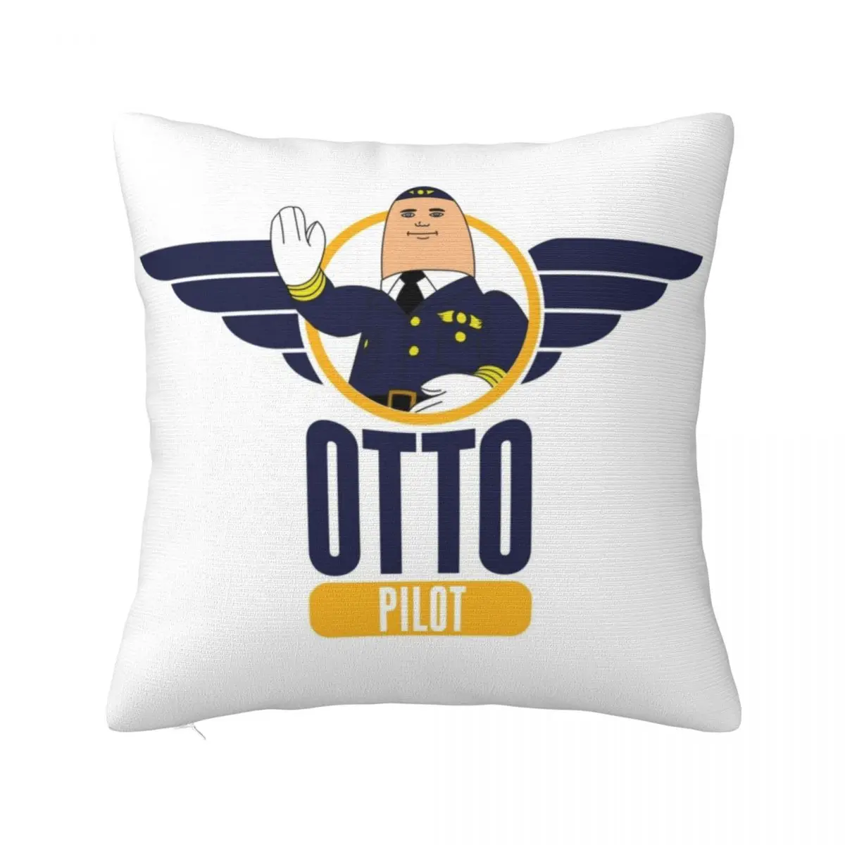 

Otto the Inflatable Pilot Throw Pillow Elastic Cover For Sofa Cusions Cover