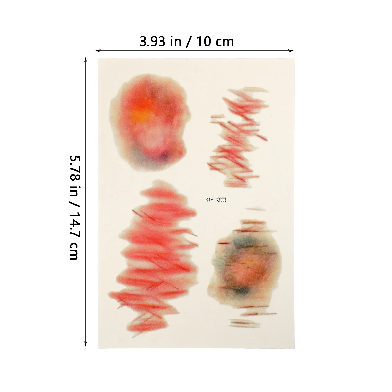 Realistic Scar Stickers Fake Wound Prank Props For April Fool'S Day Halloween Party Supplies Skin-Friendly Pvc Bruise