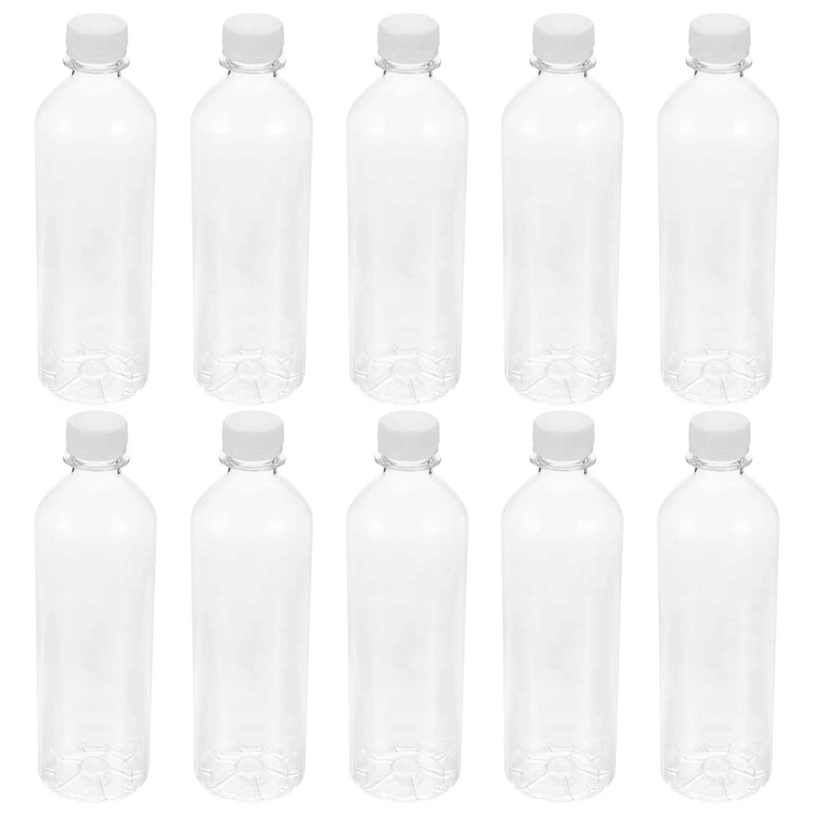 

10 Pcs Plastic Drink Bottle Convenient Water Bottles Storage Simple Beverage Soda Empty Sample Juice