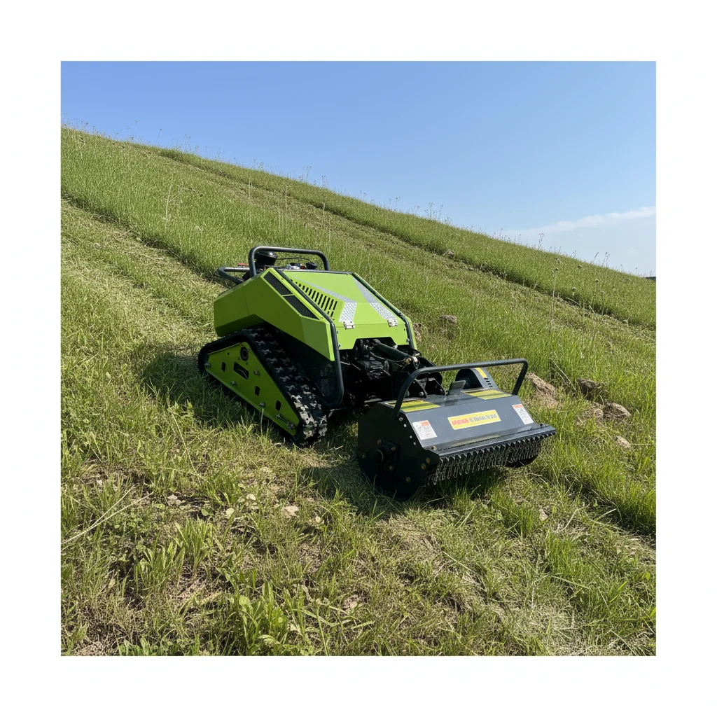 

Remote Control Crawler Lawn Mower Automatic Grass Cutting Machine for Garden Farm Orchard
