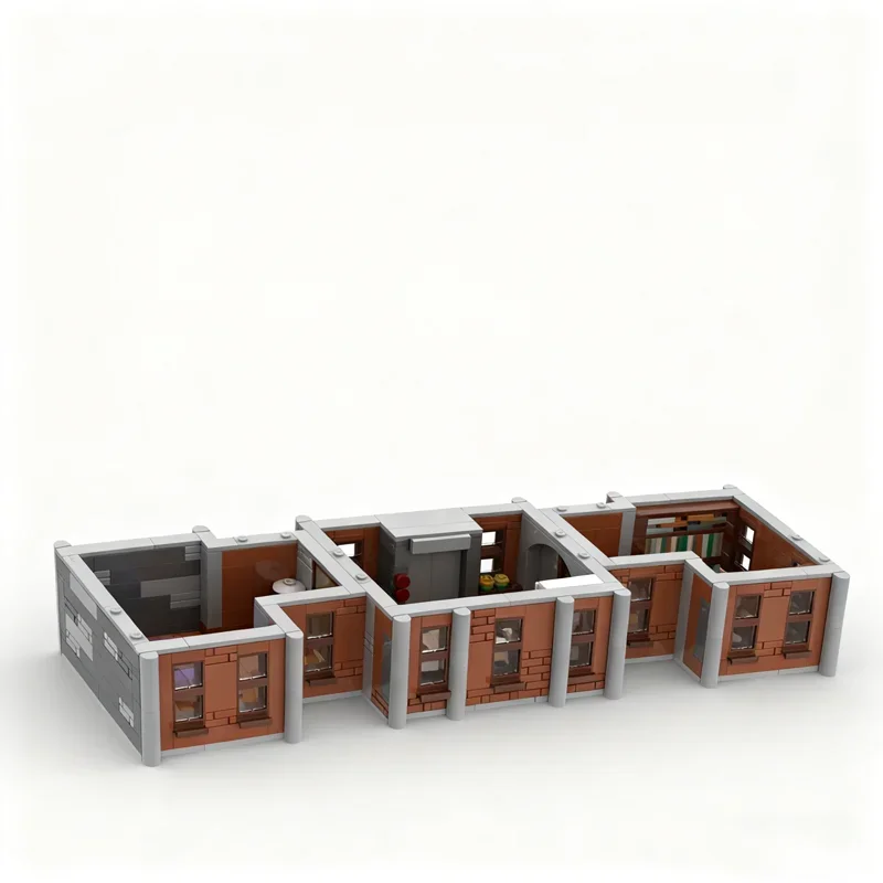 741pcs MOC X Mansion Xtra Floor Interior Super Heroes Marvelled Model Building Blocks Construction Festival Gift Toys - view 5