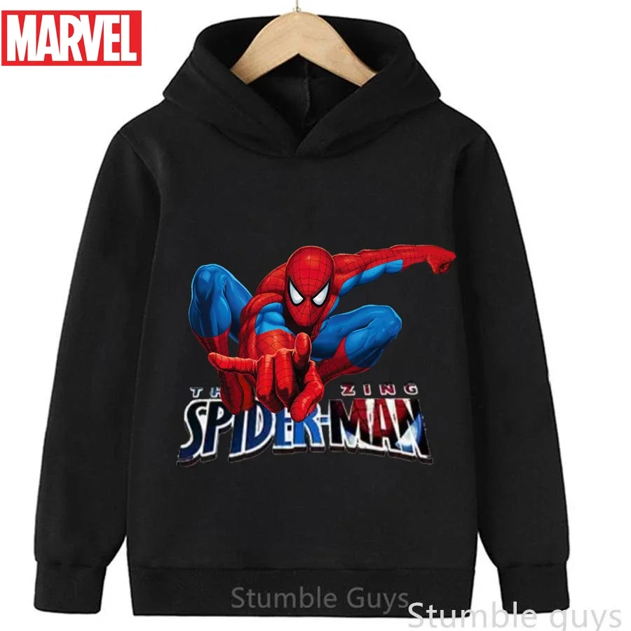 

Spiderman Kids Hooded Sweatshirt Autumn 3-13Y Boys Clothes Girls Avengers Marvel Comfort Wear