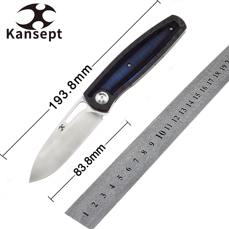 Складные ножи Kansept K1050 Mato 3,3 дюйма CPM-S35VN + G10, ножи Villella с ручкой, разработанные ножи для выживания на открытом воздухе, повседневная переноска