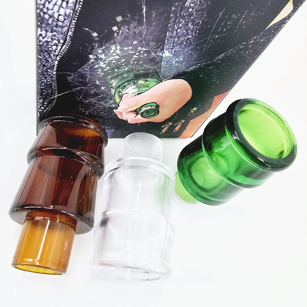 

3Pcs Illusion Prop Realistic Simulation Wine Bottle Trick for Entertainers Stage Shows Halloween Party Novelty Game