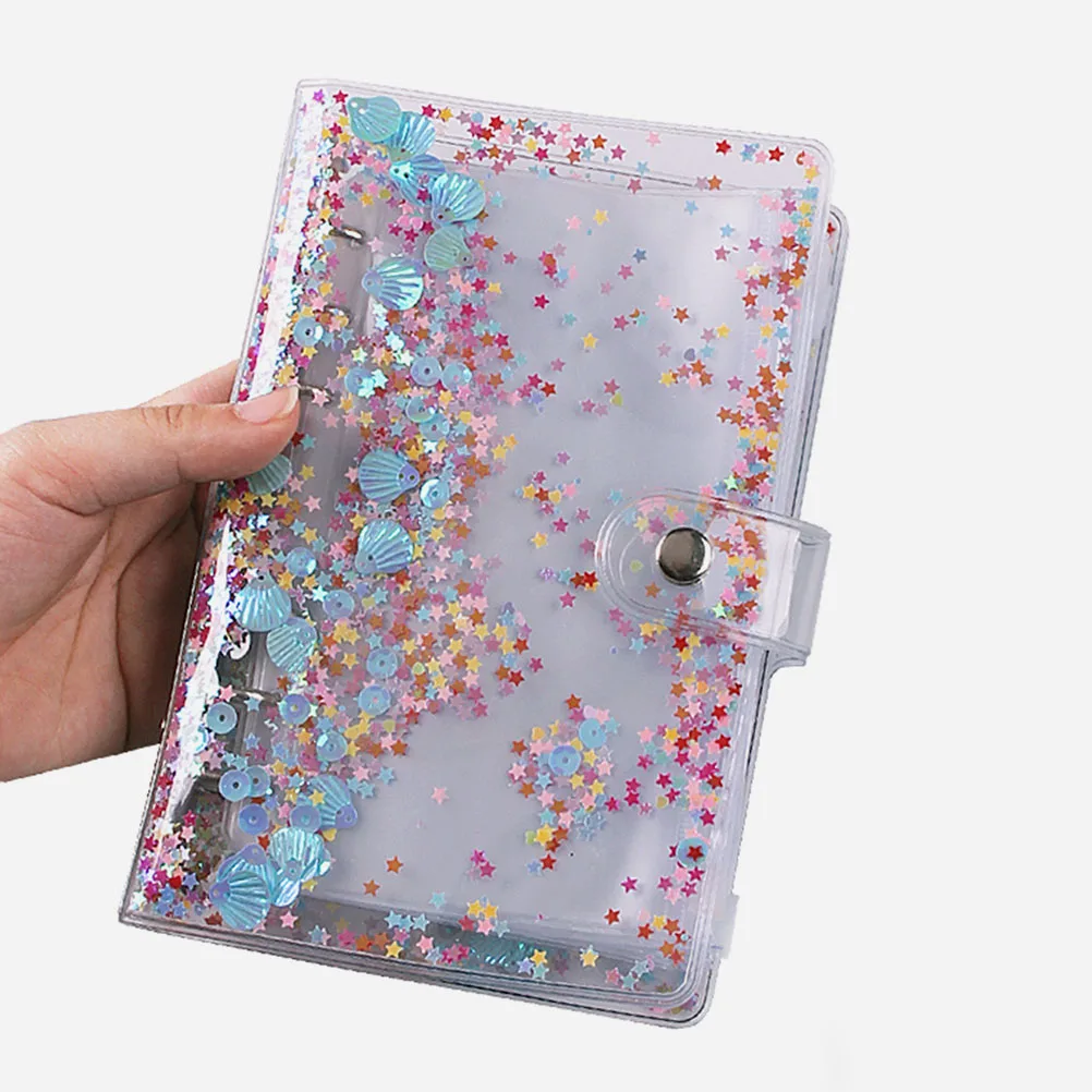 

A6 Account Book Notebooks Money Binder Zipper Bag Stainless Steel PVC Material Practical Use Study Room Private House School