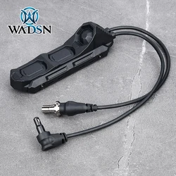 WADSN AXON interruptor de presión de función Dual de tres teclas para linterna, M300, M600, M340, M640, OGL, PEQ15, MAWL Fit, MLOK, KEYMOD, Riel de 20mm