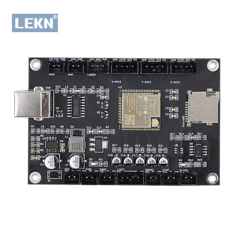 Placa de Control de máquina de grabado láser/CNC, escudo CNC, GRBL 1,1, WIFI, puerto USB, Control de 3 ejes, controlador sin conexión