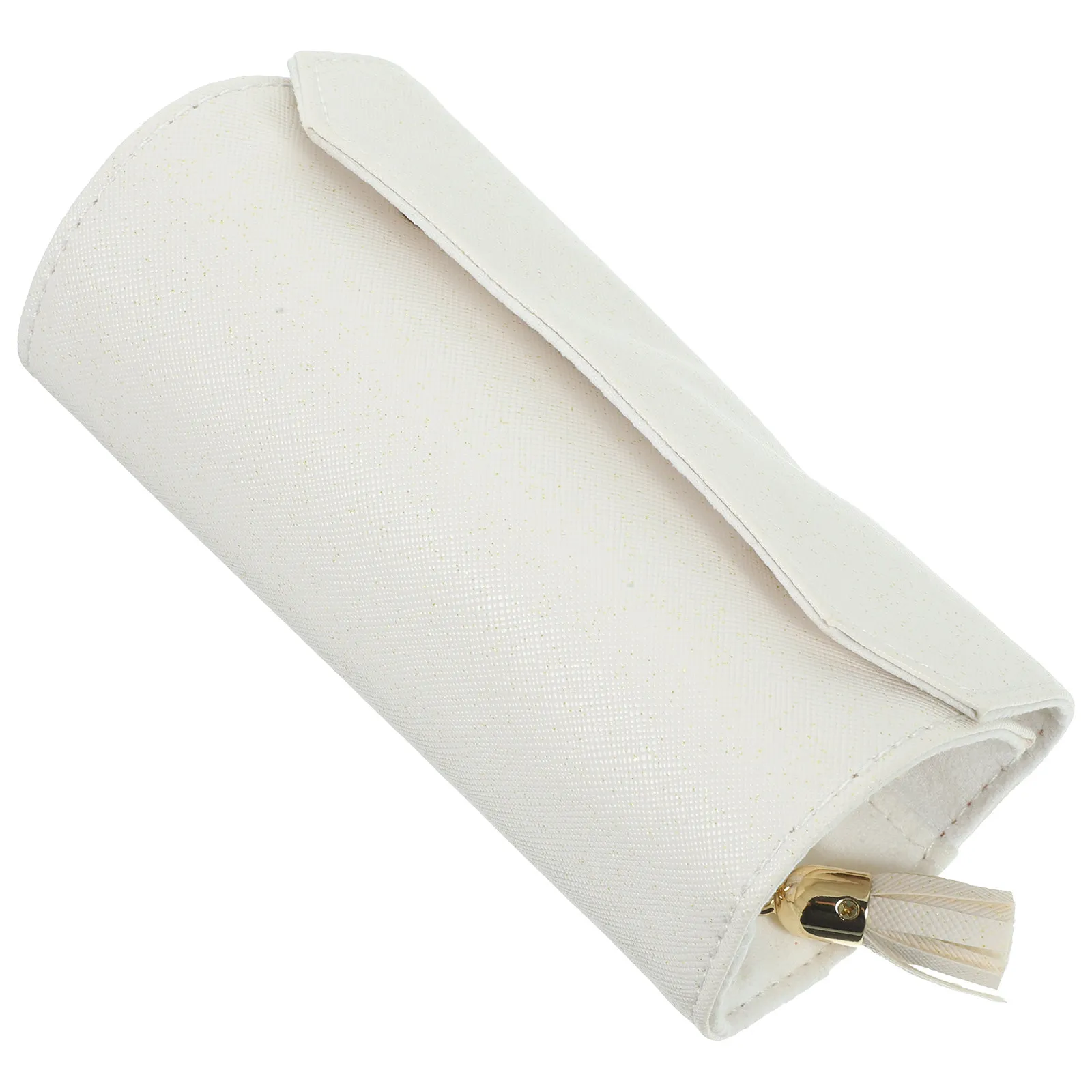 Large Capacity Portable Jewelry Roll Bag Travel Organizer Foldable Storage Pouch for Necklaces Rings Earrings Dust Proof