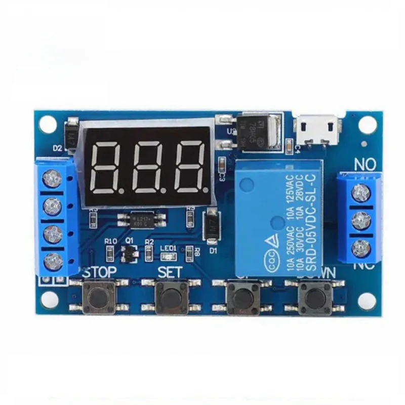 6-30V Relay Module Switch, One-way Relay with Delay Timer Function for Electrical Control & Automation Projects