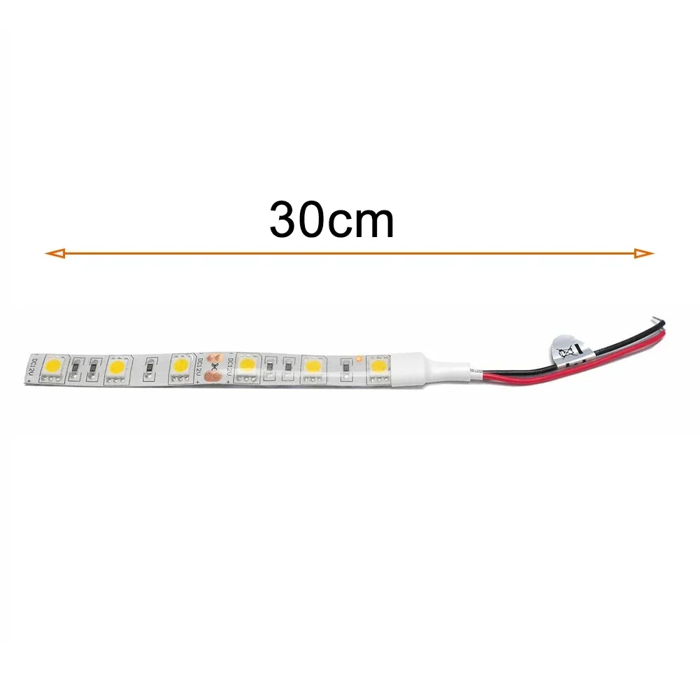 4pcs LED Strip Light 12V Car Caravan Motorbike 5050 LED Cool White 6000K 30cm Bright Low Power Consumption Light Strip