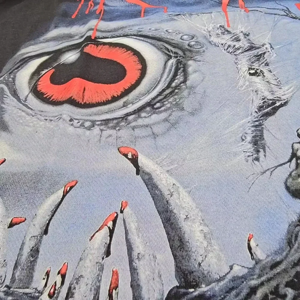 2025 เสื้อยืดสีดํา Obituary Cause of Death1990 Brutal Death Metal กราฟิกผู้ชายสีดําเสื้อยืดแขนสั้นเสื้อผู้หญิงฤดูร้อน